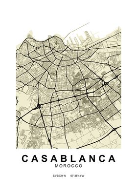 Casablanca Classic Map 
