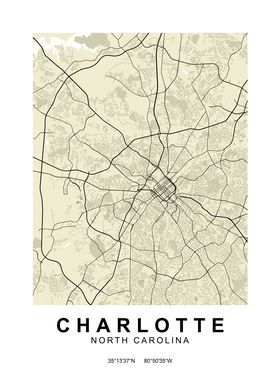 Charlotte Classic Map
