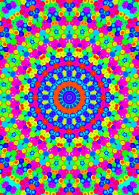 Funky Neon Mandala