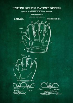 2 Baseball Glove Patent