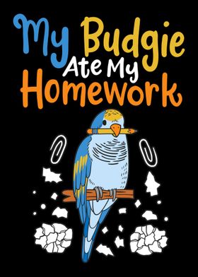 Budgie Back to School Stud