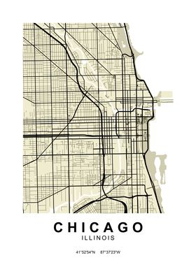 Chicago Classic Map 