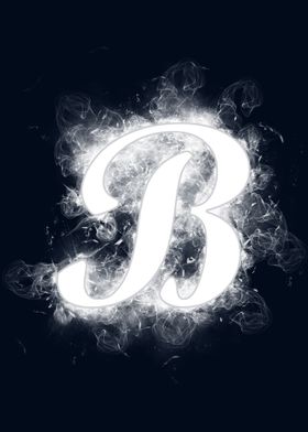 letter b smoke
