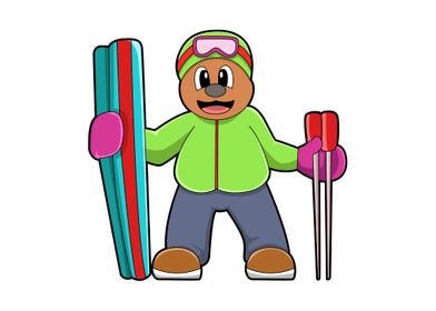 Bear Ski Skier