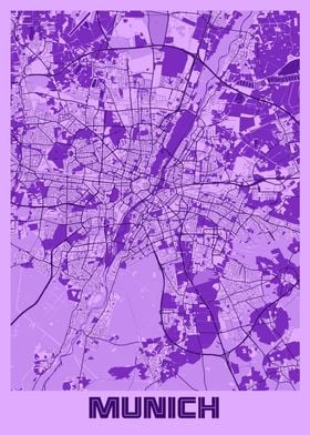 Munich Lavender Map