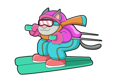 Cat Ski Skier Scarf