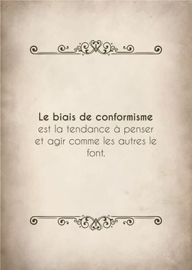 Le biais de conformisme