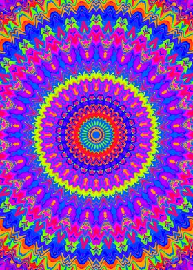 Funky Vibrant Mandala