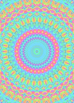 Trippy Vivid Mandala