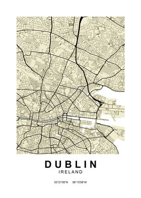Dublin Classic Street Map