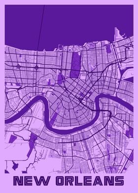 New Orleans Lavender Map