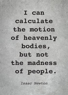 Isaac Newton Quote L009