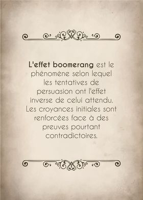 Effet boomerang