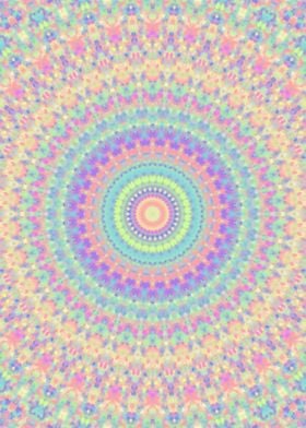 Boho Pastel Mandala