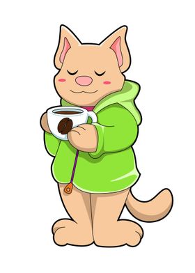 Cat Cup of Coffee