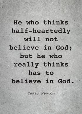 Isaac Newton Quote L016