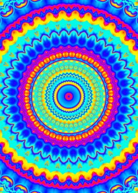 Groovy Vivid Mandala