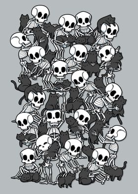 Cat Skull Party