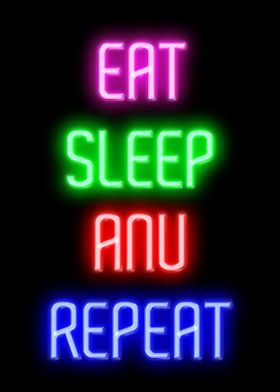 neon text