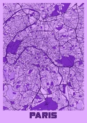 Paris Lavender Map