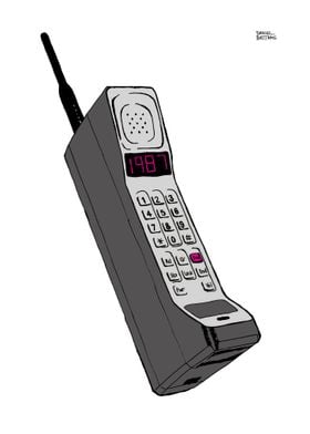 Retro 1987 Mobile Phone