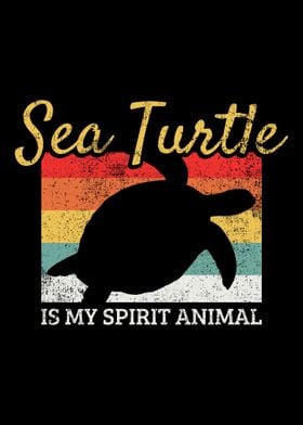 Sea Turtle Retro Vintage