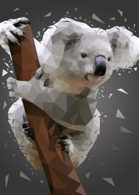 koala low poly