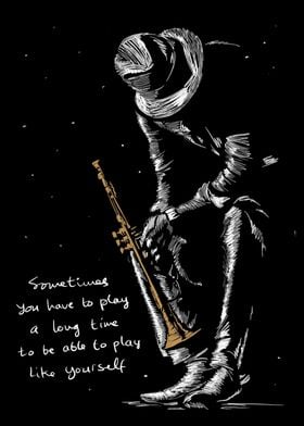 Jazz trumpet quote