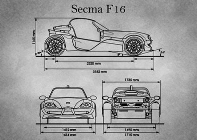 Secma F16 gray old 