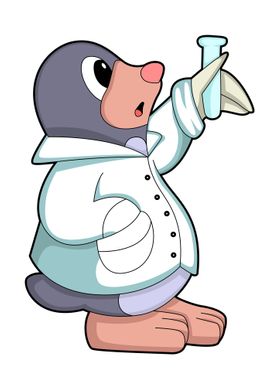Mole Scientist Test tube