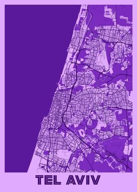 Tel Aviv Lavender Map