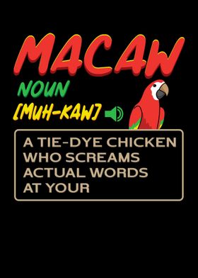 Macaw A Tiedye Chicken