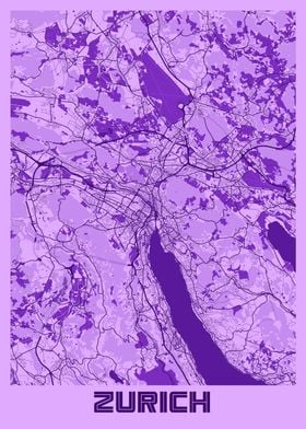 Zurich Lavender Map