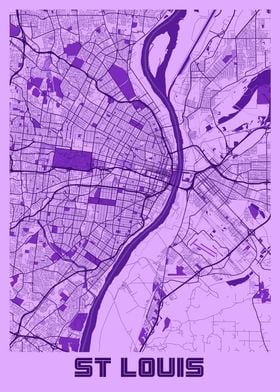 St Louis Lavender Map