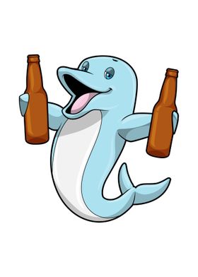 Dolphin Bottle of Beer