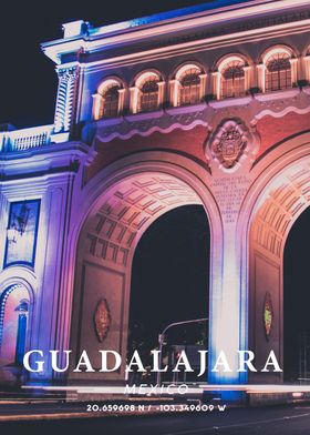 Guadalajara Coordinate Art