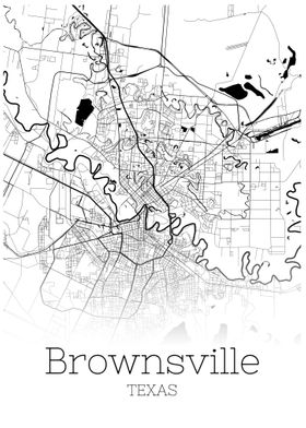 Brownsville Texas City map