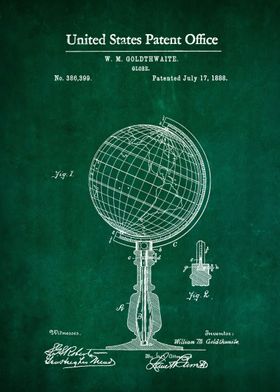 18 World Globe Patent 188