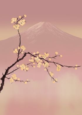Blossom and mountain