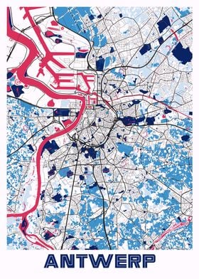 Antwerp MilkTea Map