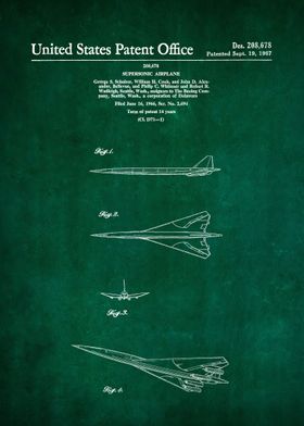 69 Boeing SST Plane Paten