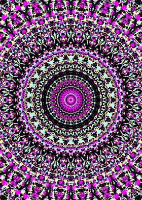 Colorful Groovy Mandala