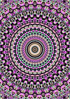 Trippy Colorful Mandala