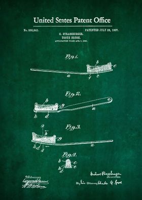 12 Toothbrush Patent 1907