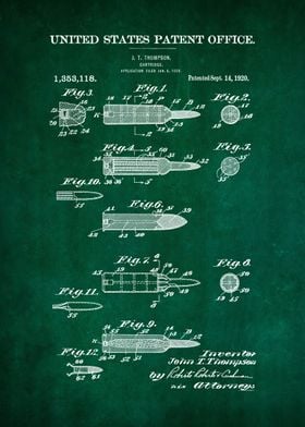 16 Firearm Cartridge Pate