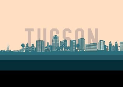 tucson skyline retro