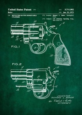 17 1973 Colt Revolver Pat