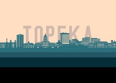 topeka skyline retro