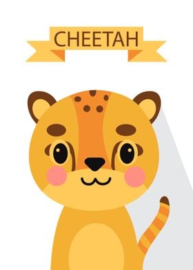 Cute Cheetah Portrait