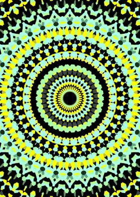 Trippy Vibrant Mandala